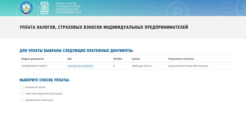 Платежка с сайта ФНС
