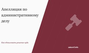 Апелляция по административному делу.