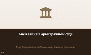 Апелляция в арбитражном суде