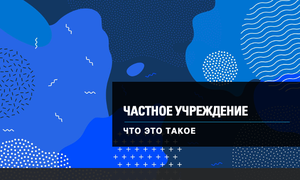 ЧАСТНОЕ УЧРЕЖДЕНИЕ