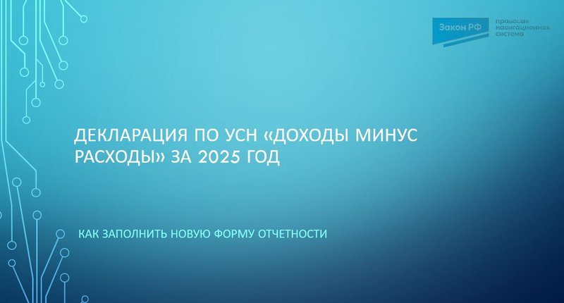 Декларация УСН д-р