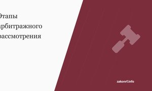 Этапы арбитражного рассмотрения