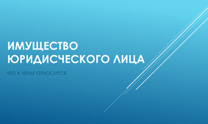 Имущество юридисческого лица