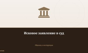Исковое заявление в суд