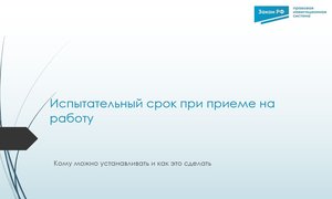 Испытательный срок