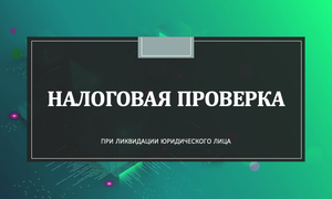 НАЛОГОВАЯ ПРОВЕРКА