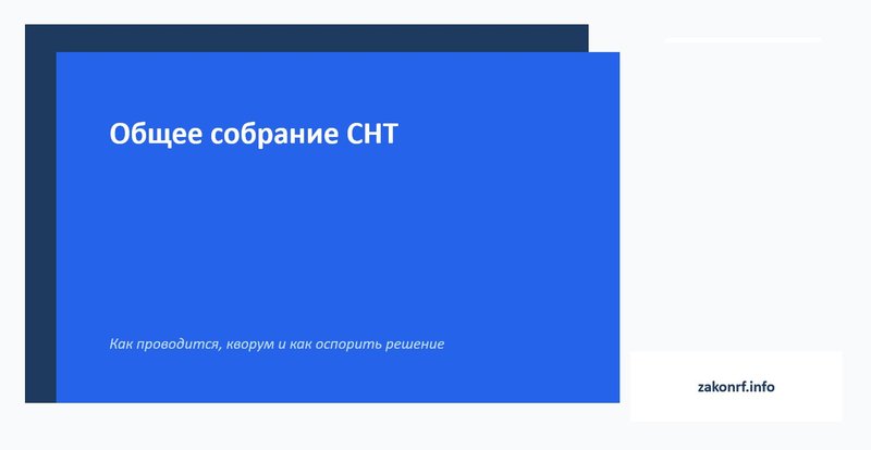 Общее собрание СНТ.