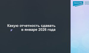 Отчетность 2026 январе