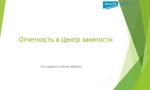 Отчетность в центр занятости