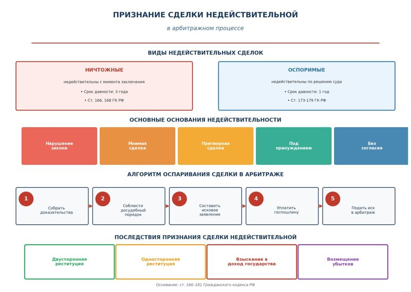 Признание сделки недействительной