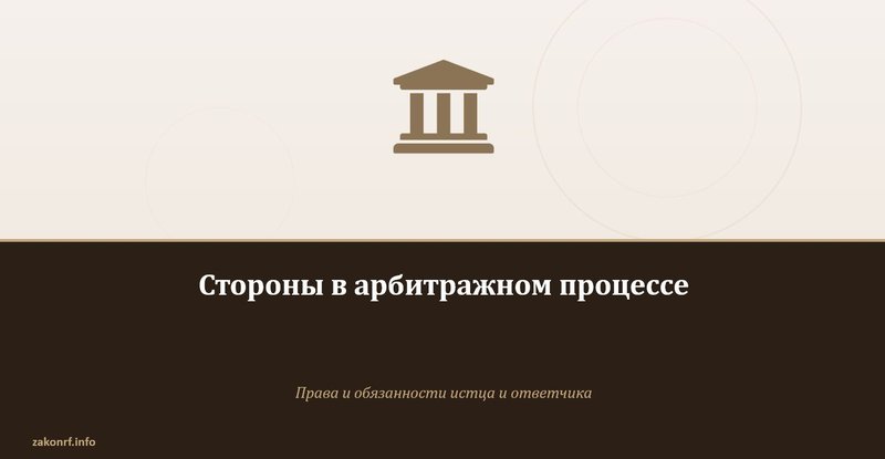 Стороны в арбитражном процессе