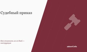 Судебный приказ.