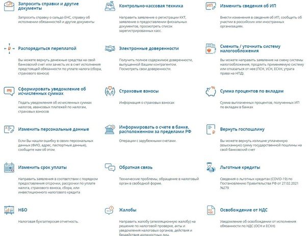 Жизненные ситуации ЛК ИП