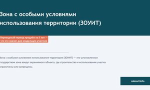 Зона с особыми условиями использования территории (ЗОУИТ).