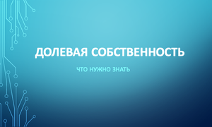 долевая собственность на квартиру