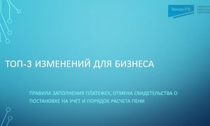 топ-3 изменений