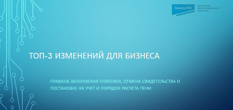 топ-3 изменений
