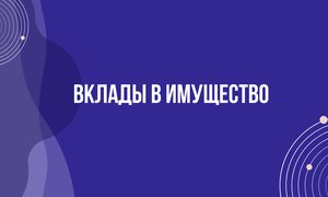вклады в имущество